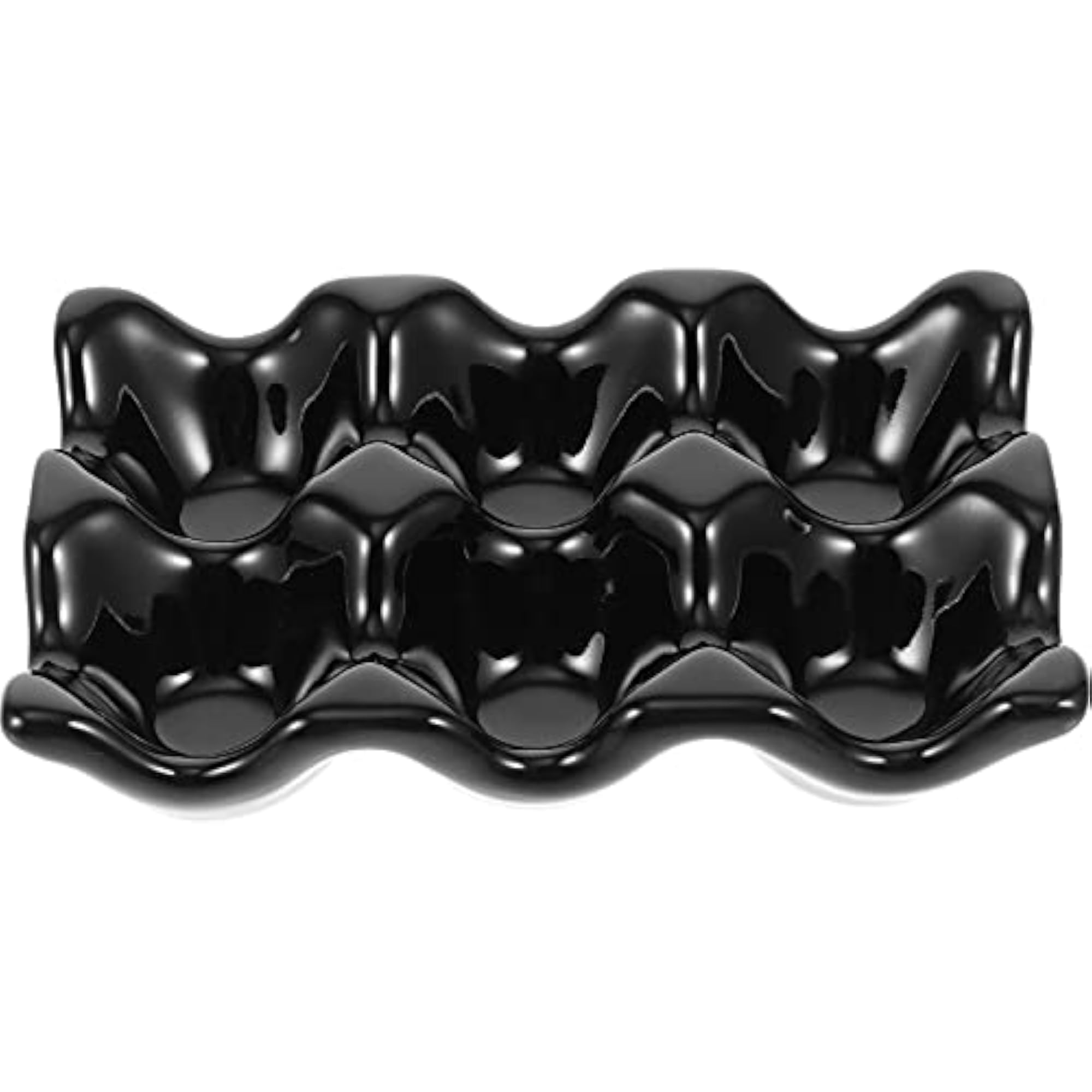 Ceramic Egg Holder 6 Cups Egg Tray for Fresh Eggs
